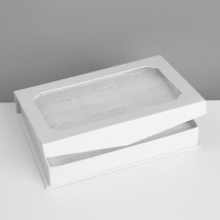 Подставка для украшений «Шкатулка» 36 мест, 16×11,5×3 см, цвет белый Подставка для украшений «Шкатулка» 36 мест, 16×11,5×3 см, цвет белый