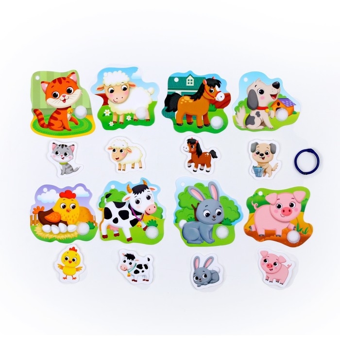 Игра на липучках &laquo;Весёлые липучки. Детёныши и мамы&raquo;