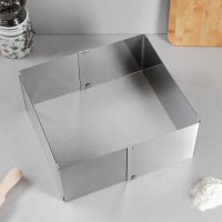 Форма для выпечки с регулировкой размера &laquo;Прямоугольная&raquo;, h-12 см, 15х25 - 27х48 см