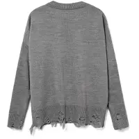 Джемпер оверсайз унисекс Grunge в сумке, серый, размер L/XL Джемпер оверсайз унисекс Grunge в сумке, серый, размер L/XL