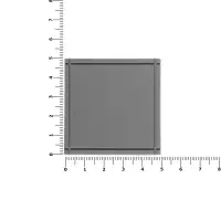 Лейбл из ПВХ Dzeta, L, серый Лейбл из ПВХ Dzeta, L, серый