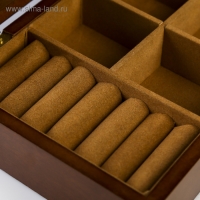 Шкатулка дерево для украшений "Home" коричневая 7х17х21 см Шкатулка дерево для украшений "Home" коричневая 7х17х21 см