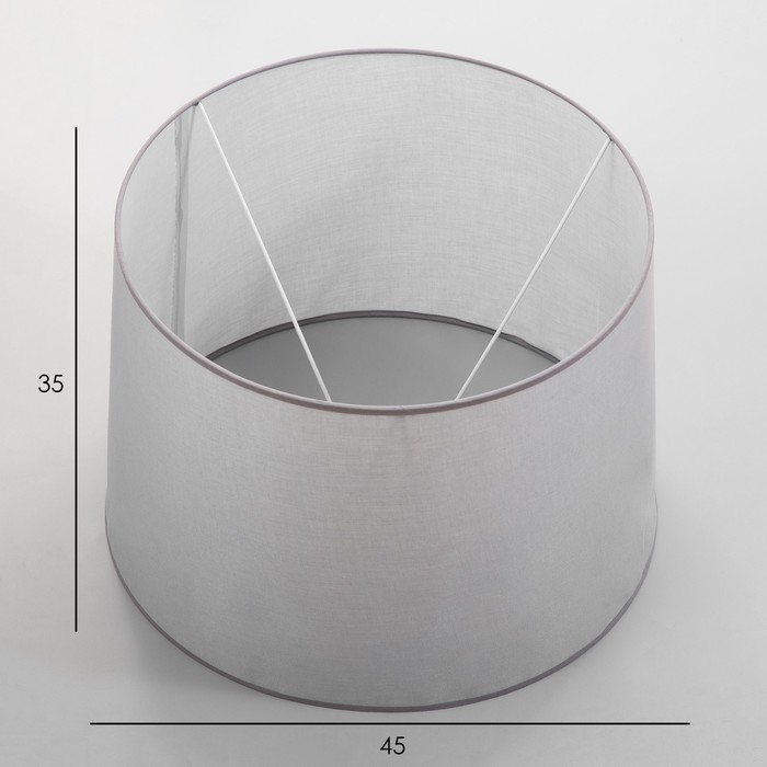 Абажур Абажур "Великан" серый E27 50х50х35 см