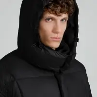 Пуховик унисекс Kapsula, черный, размер ХL/ХХL