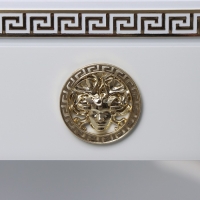 Карниз трёхрядный &laquo;Ультракомпакт. Медуза&raquo;, 180 см, с декоративной планкой 7 см, цвет белый