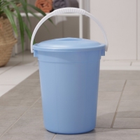 Ведро пищевое с крышкой &laquo;Евро&raquo;, 5 л, особопрочное, цвет МИКС