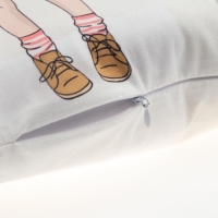 Наволочка декоративная Этель Девичьи истории&raquo;Лучшие друзья&raquo; 40х40 см, велюр