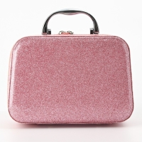 Набор детской косметики в чемодане &laquo;Самой красивой&raquo;, тени, резинки для волос, блески для губ, глиттер, лаки для ногтей, наклейки, пилочка, расчёска, кисти, косметичка