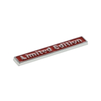 Наклейка Limited Edition, металлическая, 6,5×1см, красная Наклейка Limited Edition, металлическая, 6,5×1см, красная