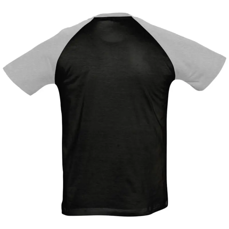 Футболка мужская двухцветная Funky 150, черная с серым меланжем, размер S Футболка мужская двухцветная Funky 150, черная с серым меланжем, размер S