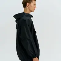 Дождевик-анорак Alatau, укороченный, черный, единый размер