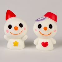 Новый год! Миниатюра кукольная &laquo;Снеговики&raquo;, набор 2 шт., размер 1 шт. &mdash; 2,5 &times; 4 &times; 2,5 см