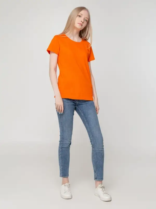 Футболка женская T-bolka Lady оранжевая, размер M Футболка женская T-bolka Lady оранжевая, размер M