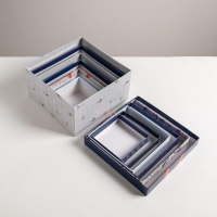 Набор подарочных коробок 6 в 1 «Новогодний», 10.2 х 10.2 х 6 см - 20 х 20 х 11 см, Новый год Набор подарочных коробок 6 в 1 «Новогодний», 10.2 х 10.2 х 6 см - 20 х 20 х 11 см, Новый год