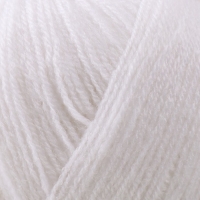 Пряжа "Lanagold 800" 49% шерсть, 51% акрил 730м/100гр (55 белый)