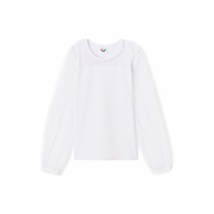 Джемпер школьный для девочки, цвет белый, рост 122 см Джемпер школьный для девочки, цвет белый, рост 122 см