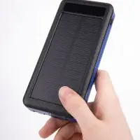 Аккумулятор с беспроводной зарядкой Holiday Maker Wireless, 10000 мАч, синий