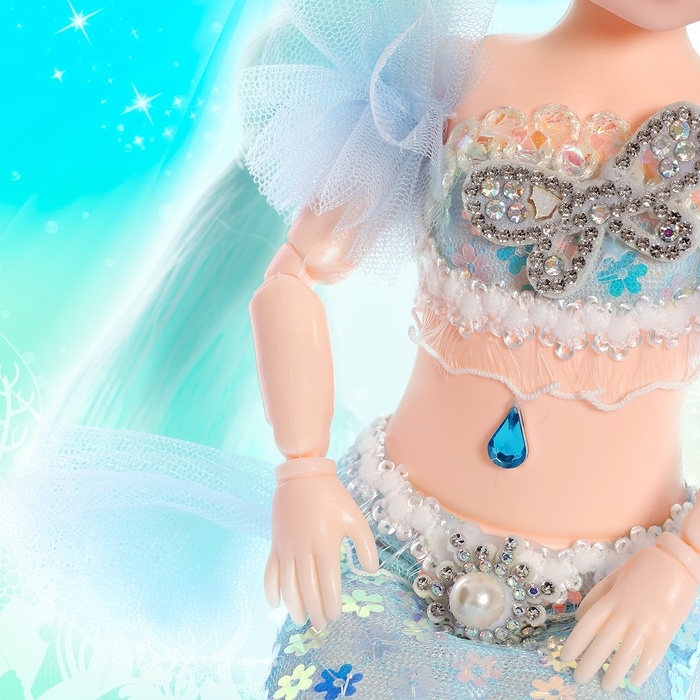Кукла сказочная &laquo;Прекрасная русалочка&raquo;, цвет голубой