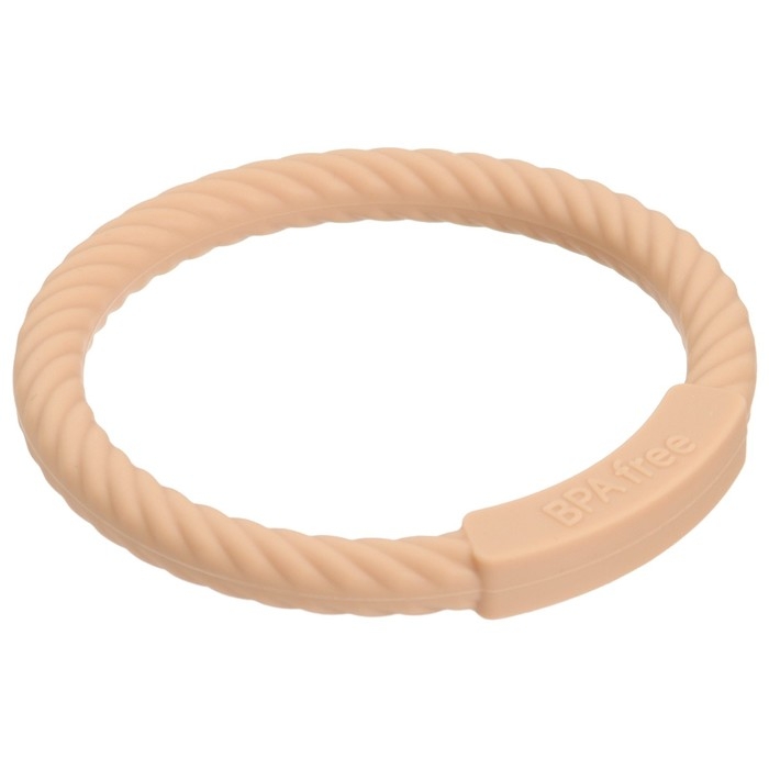 Прорезыватель силиконовый «Браслетик», цвет бежевый, Mum&Baby Прорезыватель силиконовый «Браслетик», цвет бежевый, Mum&Baby