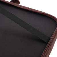 Папка для чертежей и рисунков для художников А3, 450 х 320 х 30 мм, с ручками, каркасная, с карманом, бежевая/коричневая, Estado