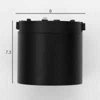 Светильник трековый ULTRA "Бочонок B" LED 6Вт 3000K-5700К CRI90 черный 8х8х7,5см Светильник трековый ULTRA "Бочонок B" LED 6Вт 3000K-5700К CRI90 черный 8х8х7,5см
