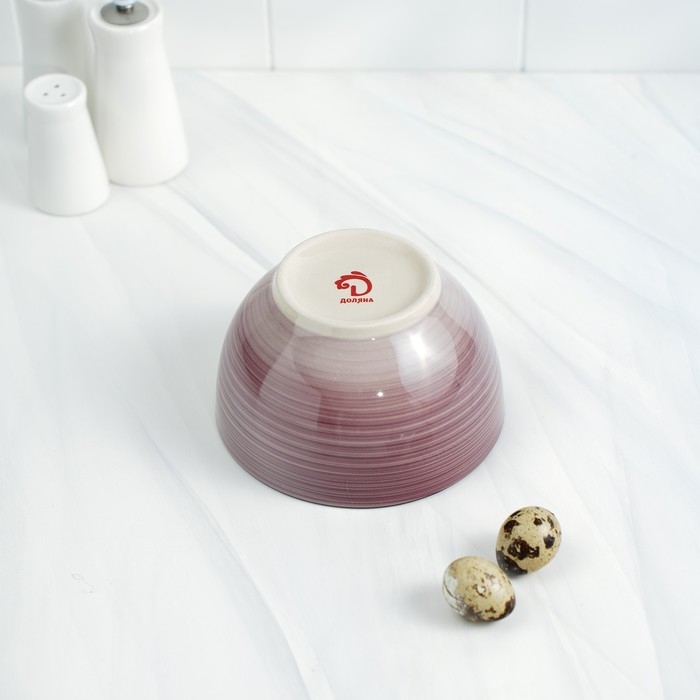 Салатник керамический Доляна «Морской мир», 800 мл, d=14 см, цвет бордовый Салатник керамический Доляна «Морской мир», 800 мл, d=14 см, цвет бордовый