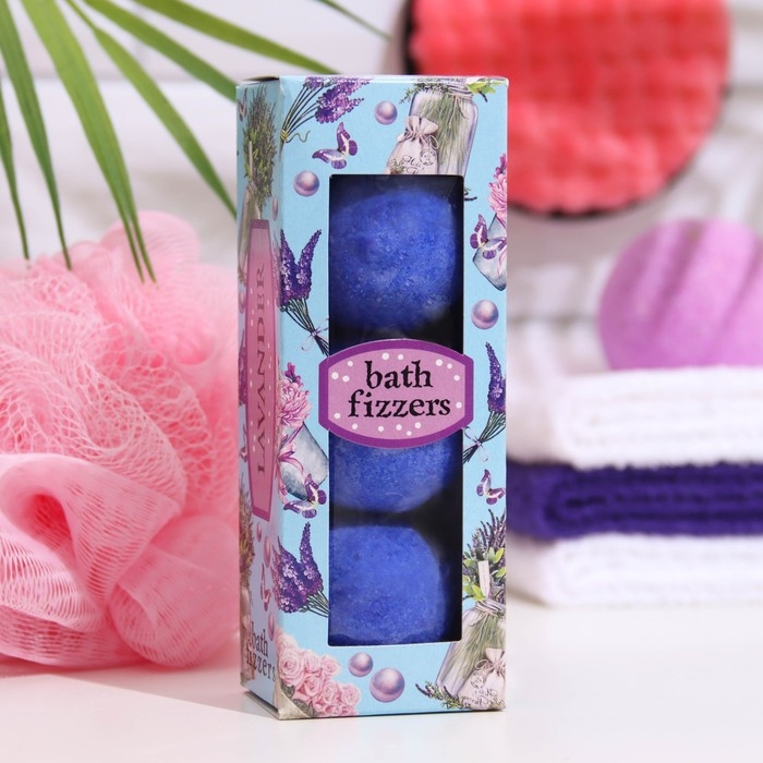 Набор бомбочек для ванн Spa by Lara лаванда, 120 г Набор бомбочек для ванн Spa by Lara лаванда, 120 г