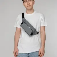 Поясная сумка Tabby, серая Поясная сумка Tabby, серая