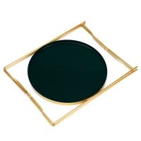 Кофейный столик "Грин" YS-8588, золотой 36х47 см