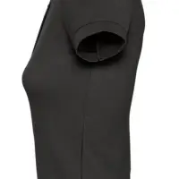 Рубашка поло женская People 210 черная, размер L Рубашка поло женская People 210 черная, размер L