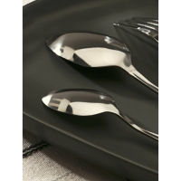 Набор столовых приборов из нержавеющей стали «Руно», 24 предмета, на подставке, цвет серебряный Набор столовых приборов из нержавеющей стали «Руно», 24 предмета, на подставке, цвет серебряный