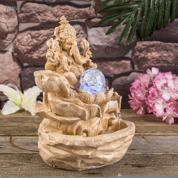 Фонтан Фонтан "Ганеша мрамор" 27,5х21х17,5 см