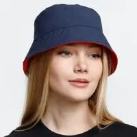 Панама Nylon двусторонняя, темно-синяя с красным, размер S/M