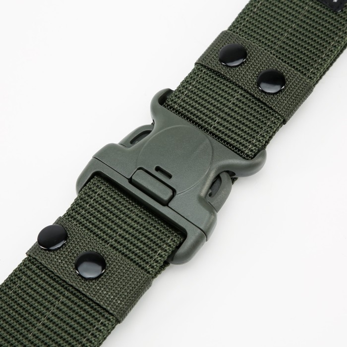 Ремень тактический, 125 см, ширина 5,5 см, пряжка пластик, хаки