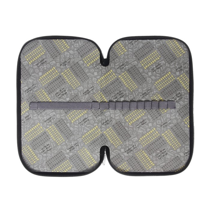 Пенал 3 секции, 125 х 205 х 55 мм, Calligrata 30П26/3 "Маска", ламинированный картон