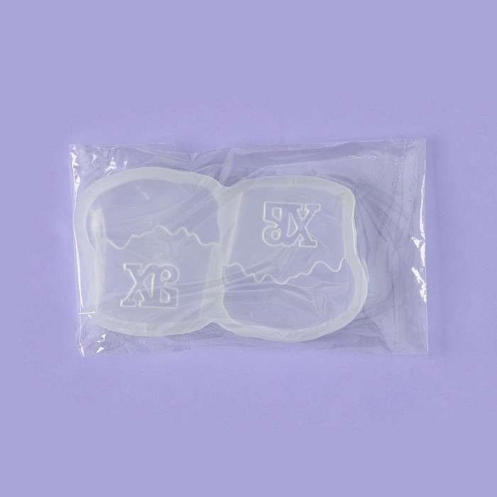 Силиконовый молд для леденцов и шоколада &laquo;Куличи&raquo;, 14,2&times;8 см, цвет прозрачный