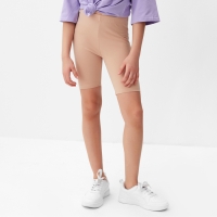 Велосипедки для девочки MINAKU, цвет бежевый, рост 98