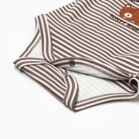 Боди-кимоно детское с длинным рукавом "Мишка", цвет бежевый, рост 56 Боди-кимоно детское с длинным рукавом "Мишка", цвет бежевый, рост 56