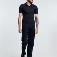 Рубашка поло мужская Adam, темно-синяя, размер M