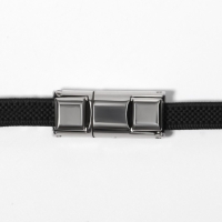 Шнурки для обуви, пара, с плоским сечением и фиксатором на магнитах, 100 см, цвет чёрный