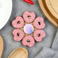 Подставка под горячее «Пончик», 12 см, можжевельник Подставка под горячее «Пончик», 12 см, можжевельник