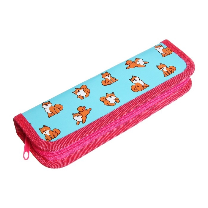 Пенал 1 секция, 55 х 205 х 25 мм, Calligrata Пенал 1 секция, 55 х 205 х 25 мм, Calligrata "Сиба-ину", ламинированный картон