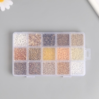 Бисер стекло 6/0, 8/0, 12/0 в шкатулке "Золото" стеклярус 15,5х9,5х1,6 см Бисер стекло 6/0, 8/0, 12/0 в шкатулке "Золото" стеклярус 15,5х9,5х1,6 см