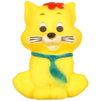 Резиновая игрушка для ванны &laquo;Котик&raquo;, с пищалкой, 1 шт, цвет МИКС, Крошка Я