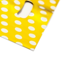 Набор подарочных пакетов, металлизированныей, "Горох" золотой 17х25 см , 20 микрон Набор подарочных пакетов, металлизированныей, "Горох" золотой 17х25 см , 20 микрон