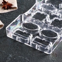 Форма для конфет и шоколада «Рамочка», 10 ячеек, 20×12×2,5 см, цвет прозрачный Форма для конфет и шоколада «Рамочка», 10 ячеек, 20×12×2,5 см, цвет прозрачный