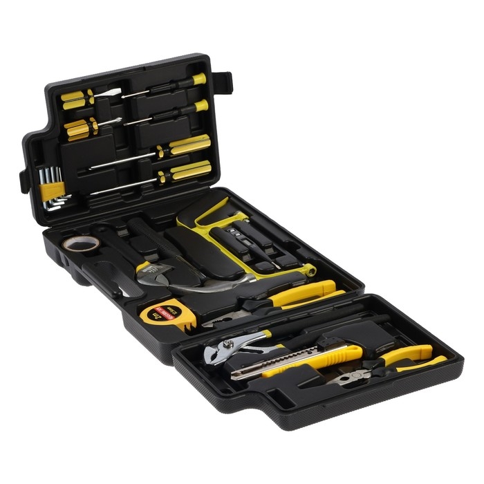 Набор инструментов в кейсе ЛОМ, универсальный, 21 предмет Набор инструментов в кейсе ЛОМ, универсальный, 21 предмет