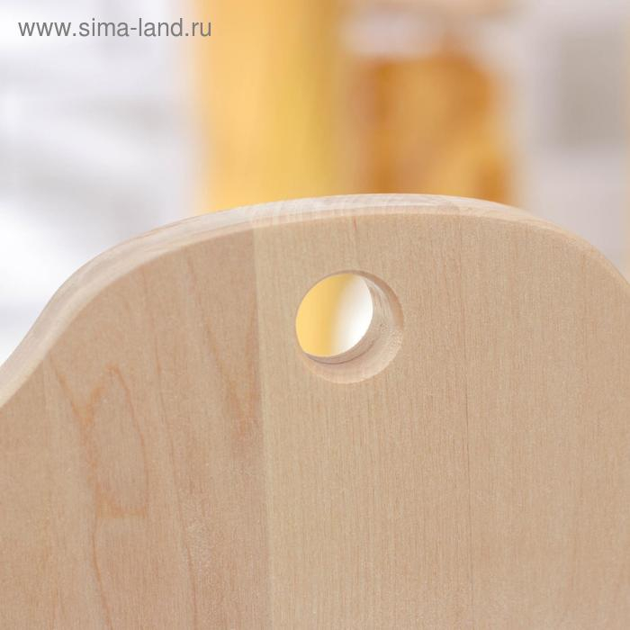 Доска разделочная Доляна &laquo;Изгиб&raquo;, 30&times;20&times;2 см, берёза