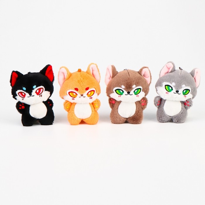 Мягкая игрушка &laquo;Кот&raquo; на брелоке, цвет МИКС