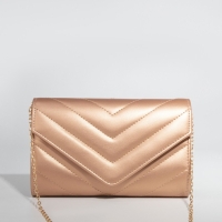 Сумка-клатч на клапане, цвет бронзовый Сумка-клатч на клапане, цвет бронзовый